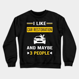 3 People Car Restoration Crewneck Sweatshirt